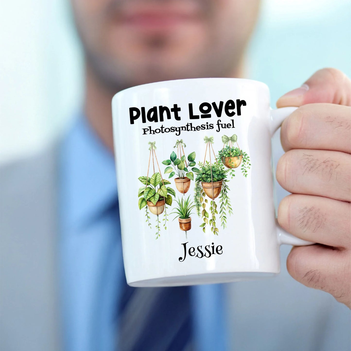 Plant enthusiast gift with plant illustration