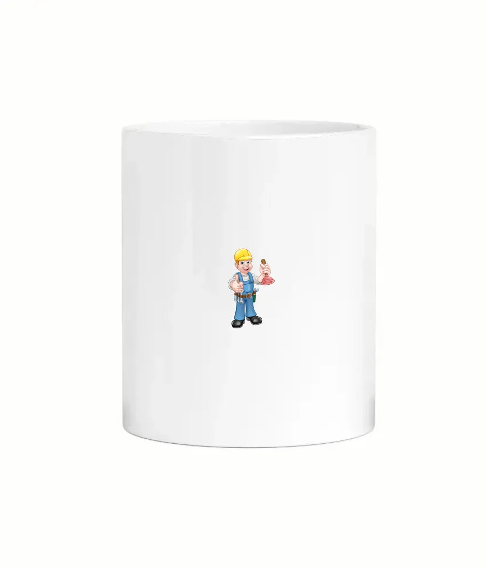 Quirky plumber appreciation mug