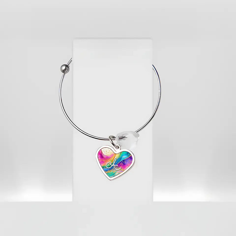 Customisable Jewellery with Initial and Crystal Charm