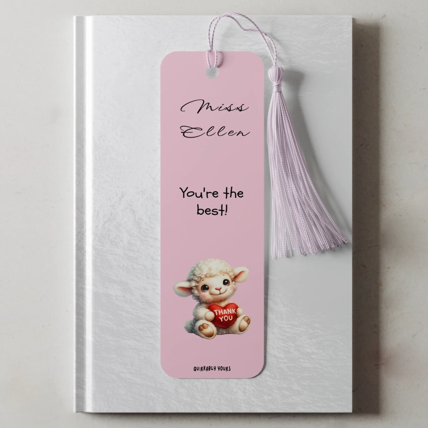 unique personalised thank you gift for book lover