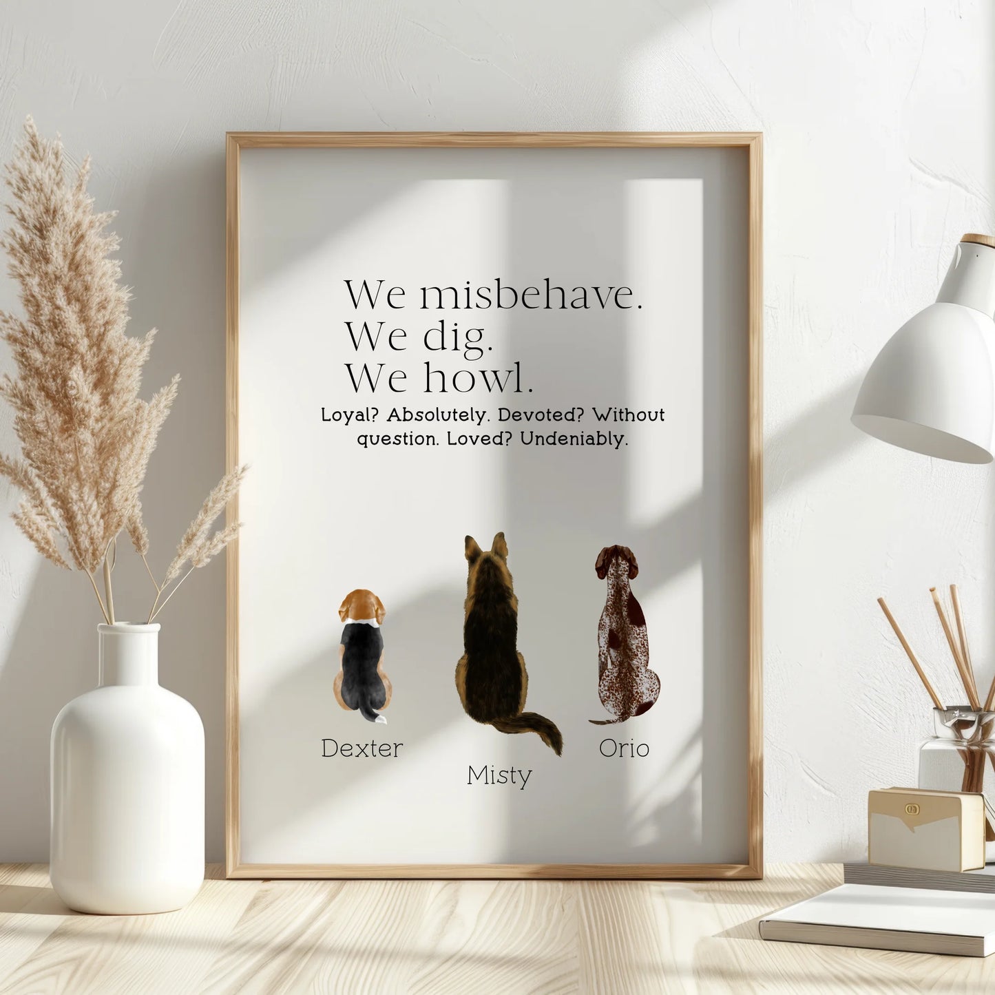 dog quote art gift