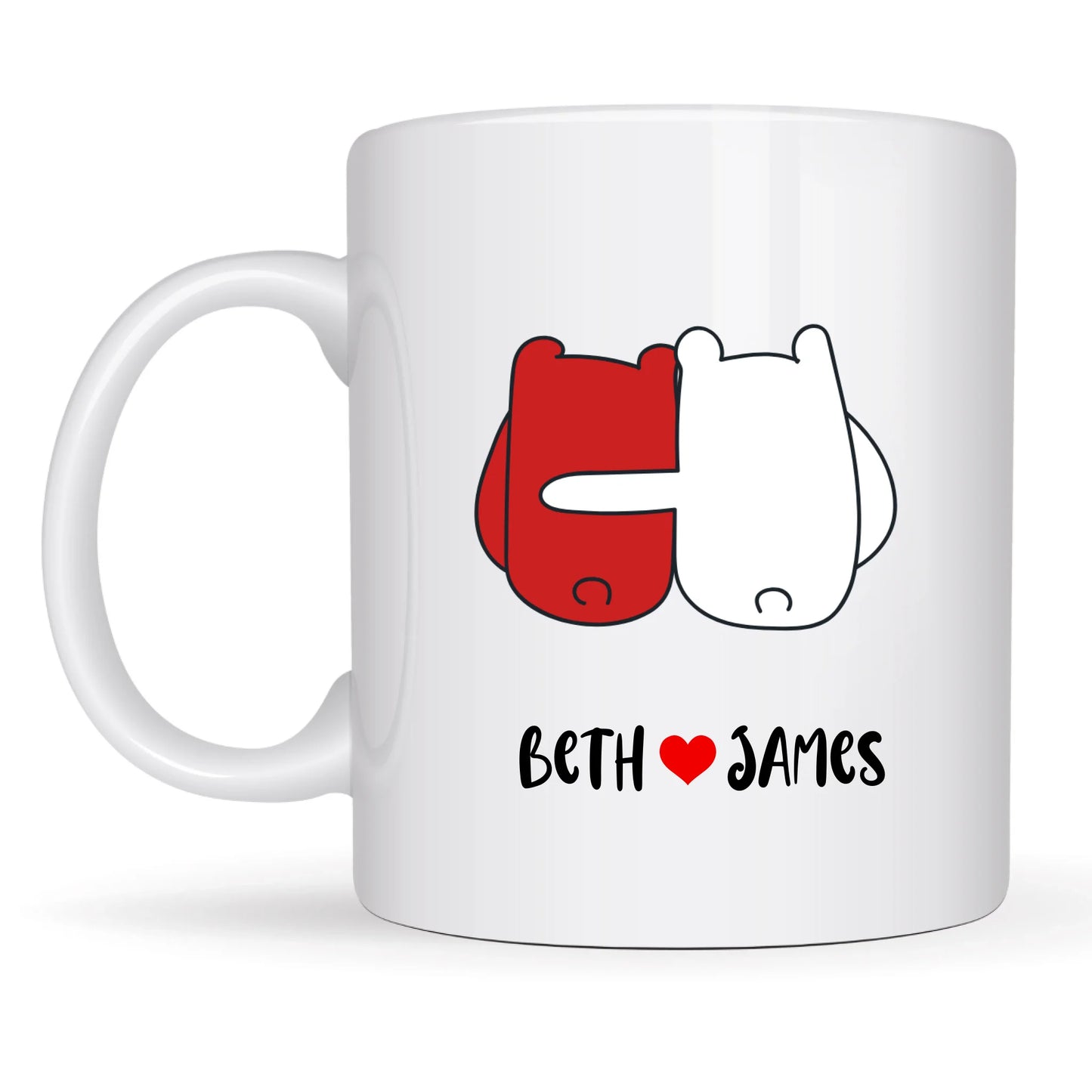Love you mug with whimsical characters