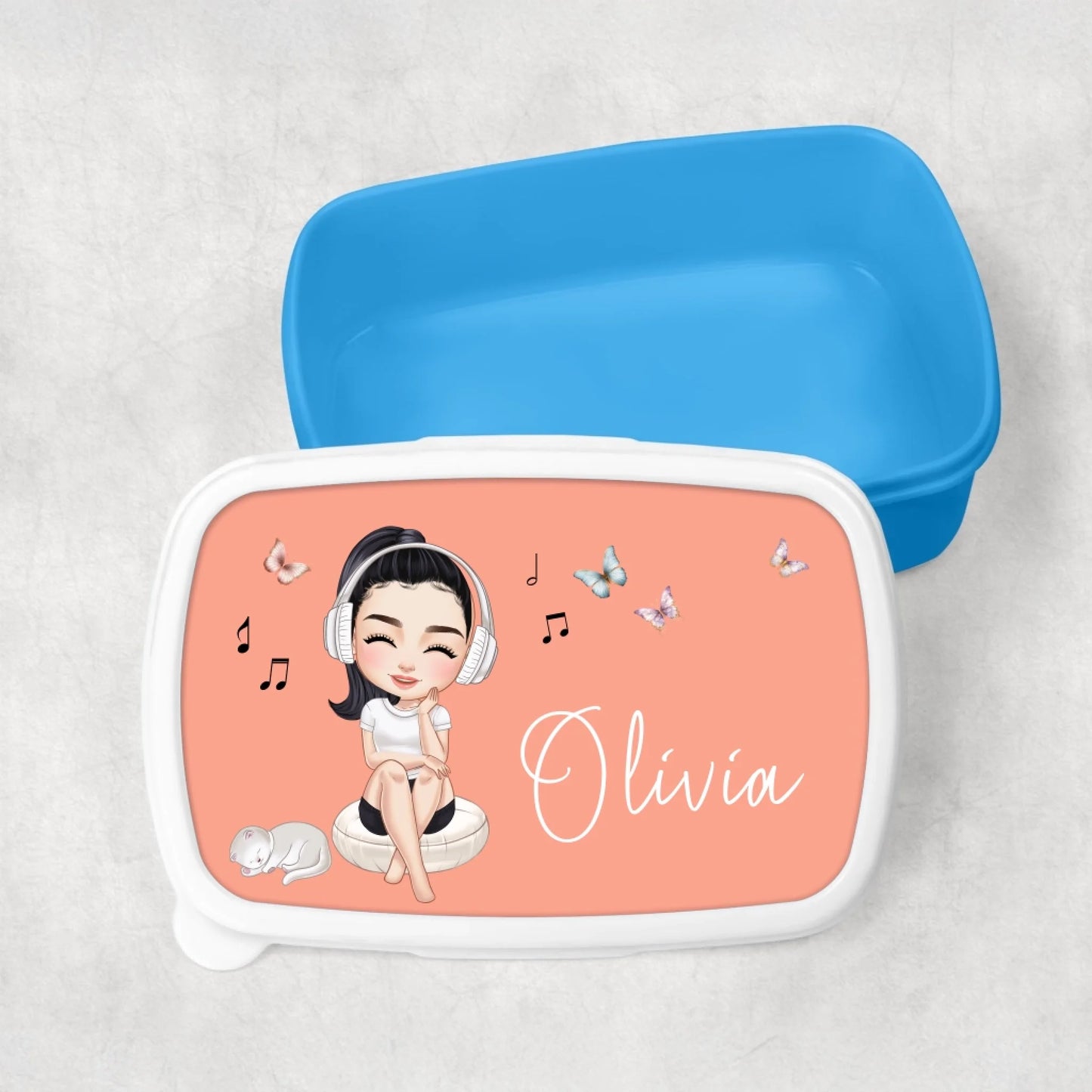 Girls music gift custom food container