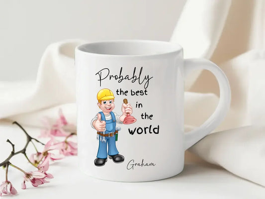 Personalised plumber gift mug