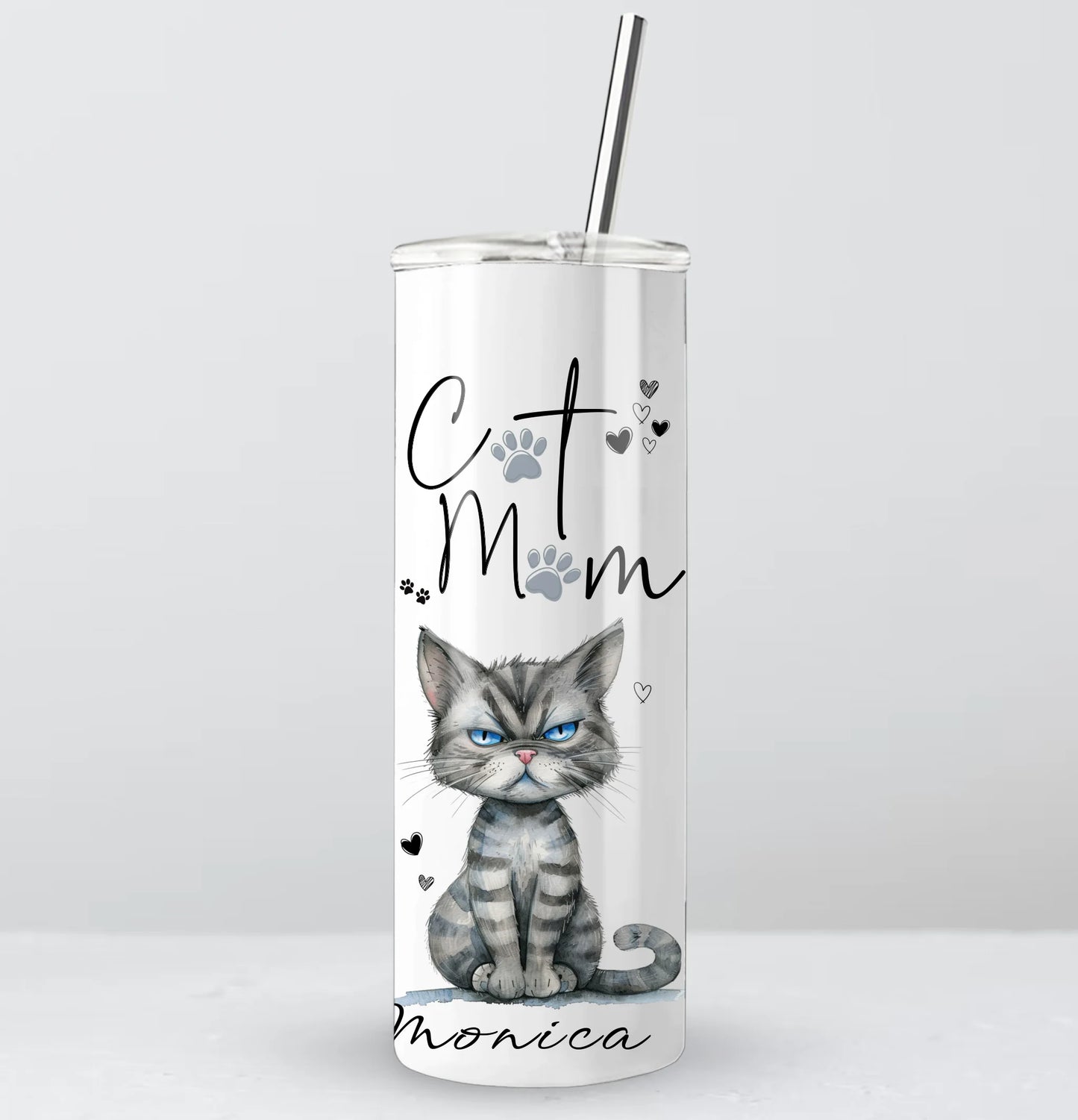 Stylish cat drinkware