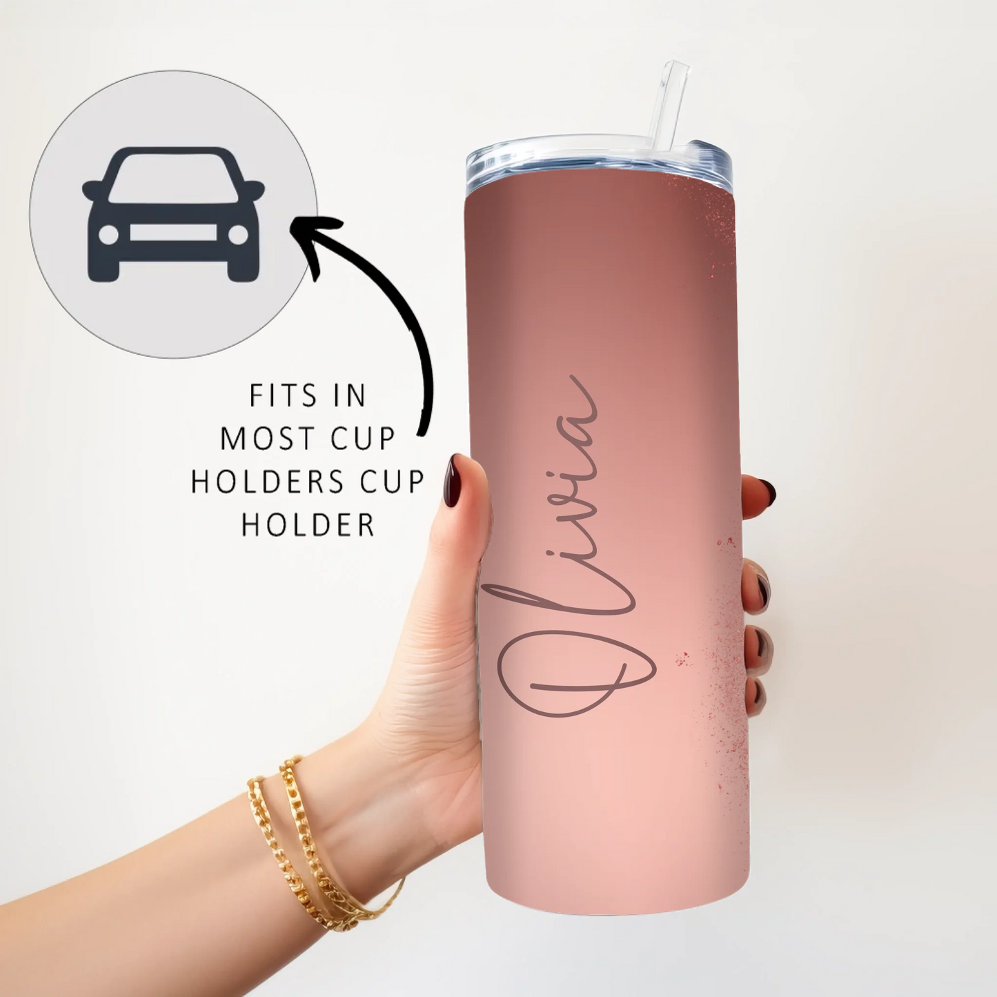 custom drinkware for on-the-go sipping