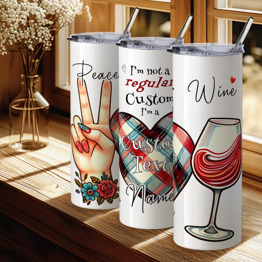 White thermal cup with sassy quote for mums