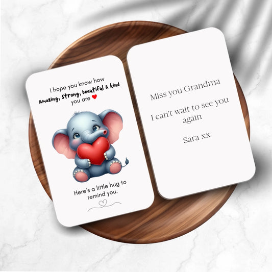 Little hug durable metal wallet hug gift for birthday