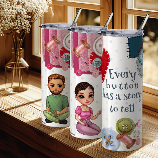 personalised sewing travel cup