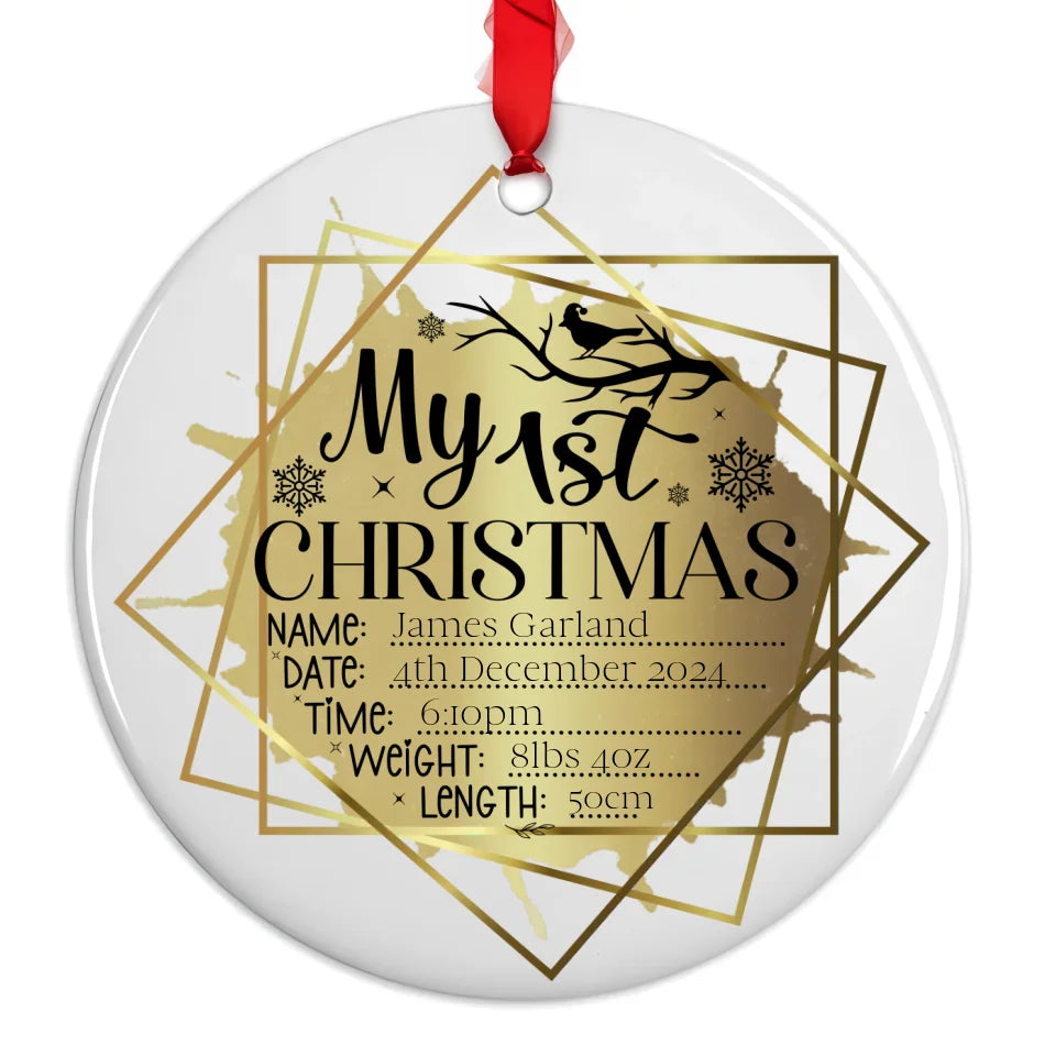 spread the news new baby tree decoration
