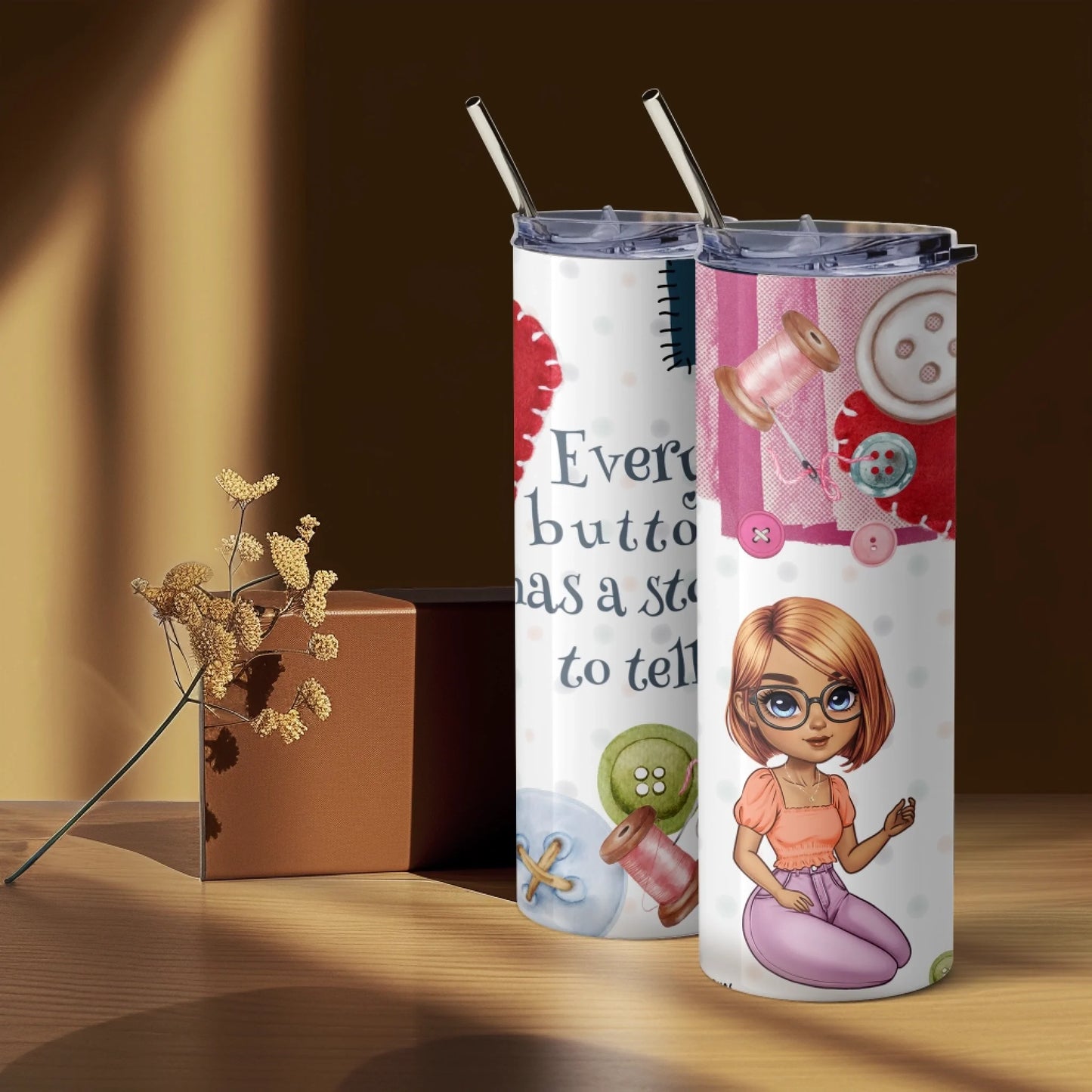 tumbler for fabric lover