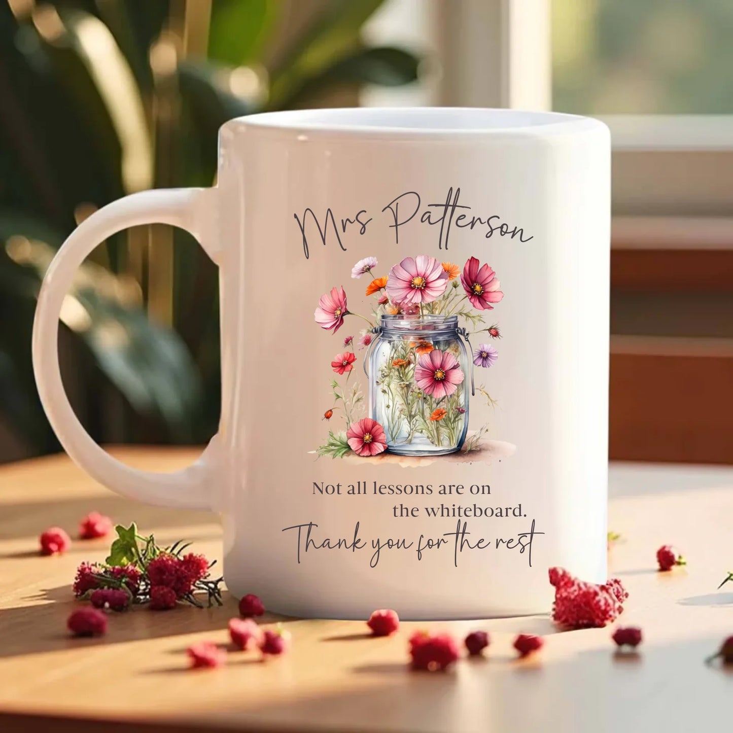 personalised name mug for teacher
