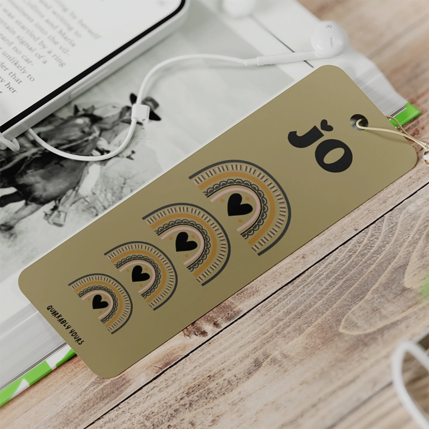 Book lover gift personalised bookmark