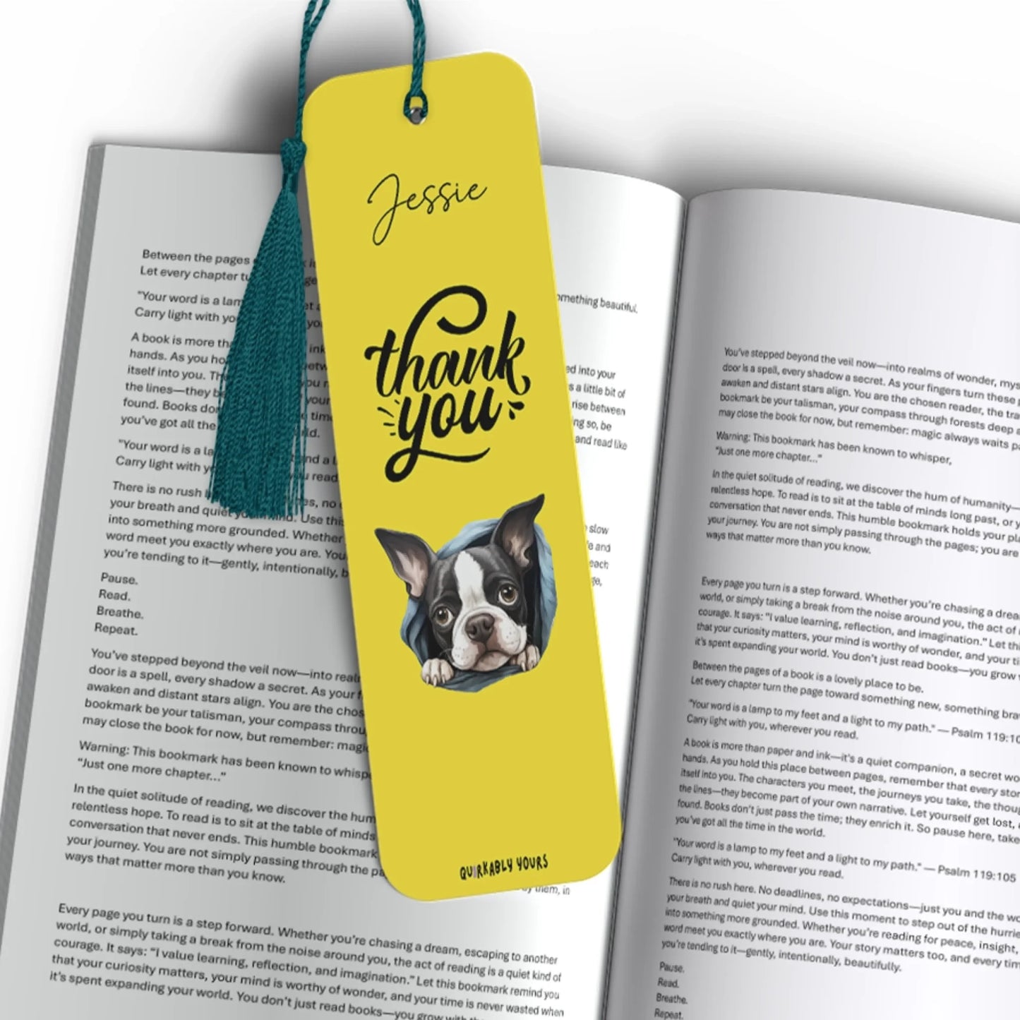 Custom thank you gift for dog owners and readers