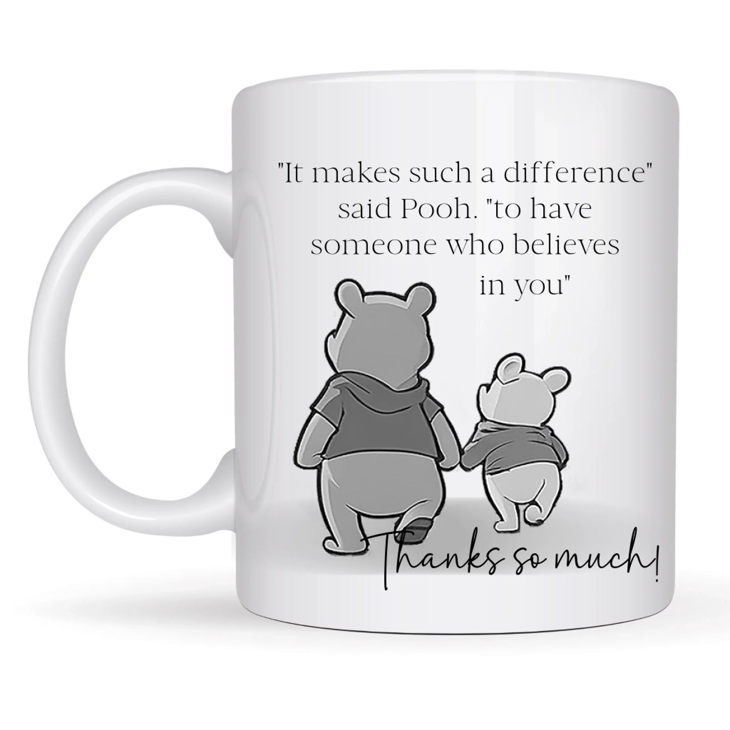Mug with inspirational Winnie the Pooh quote