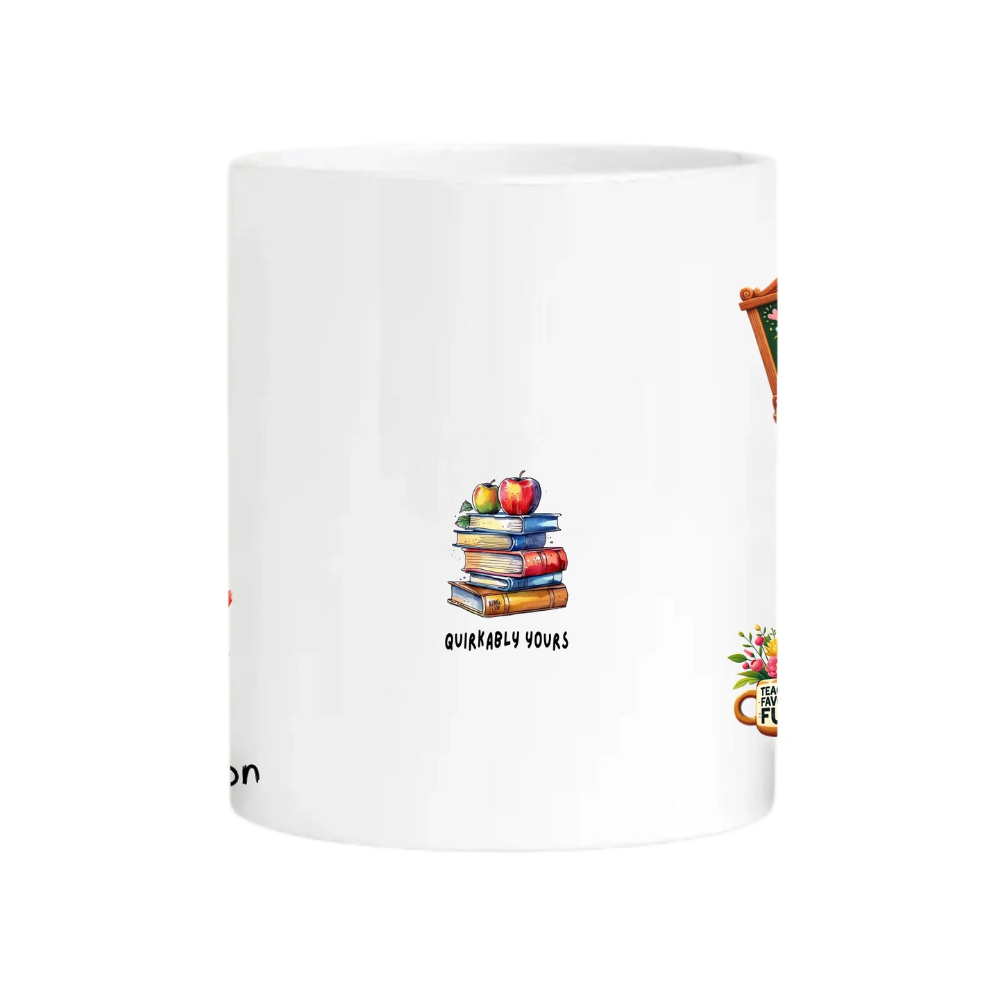 teacher appreciation mug with colourful elements