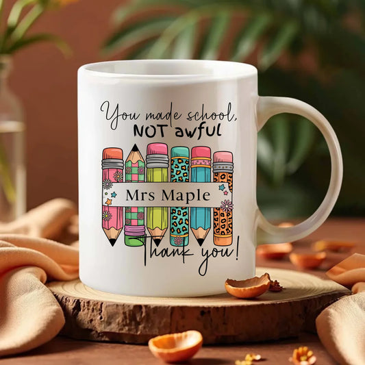 Thank you teacher gift mug UK