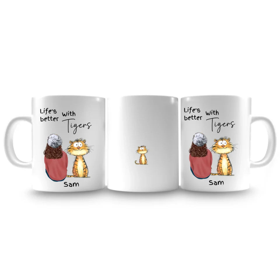 Tiger-themed mug for quirky gifts