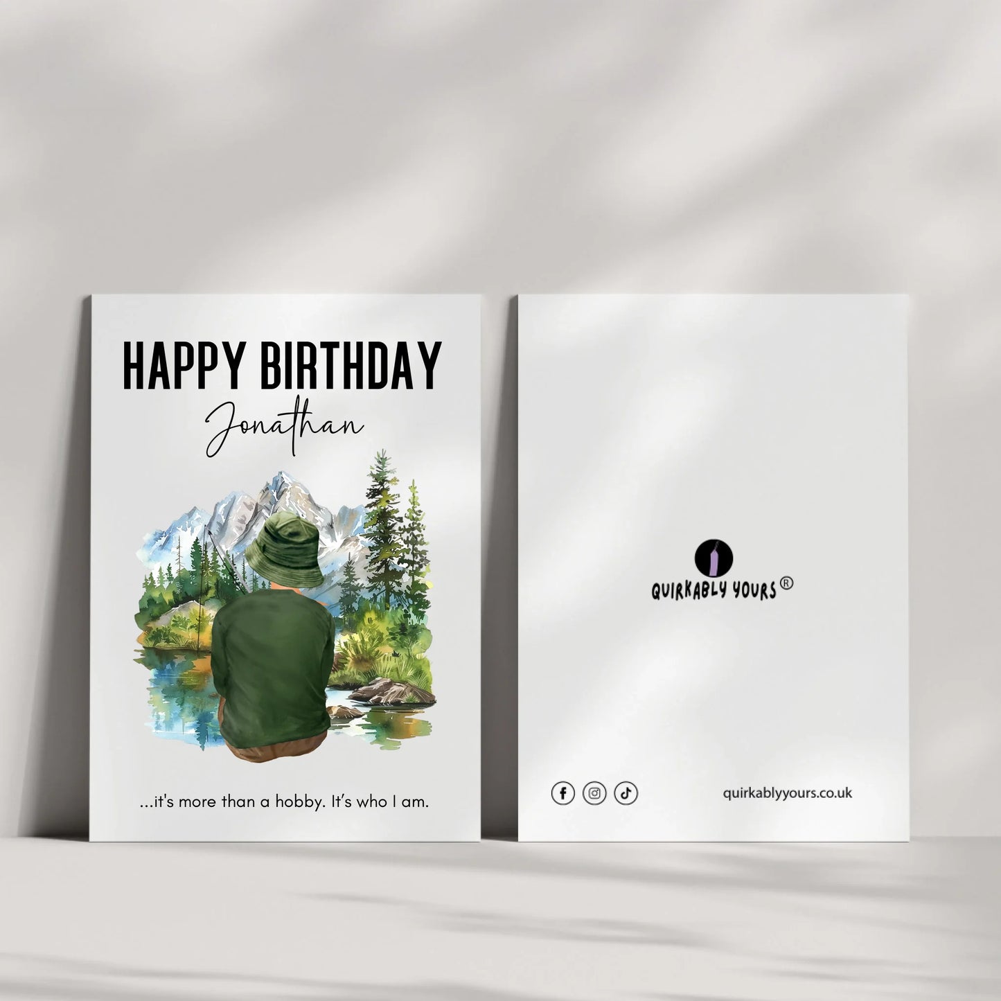 Gone fishing card UK