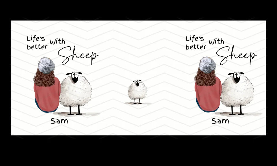 sheep-themed mug