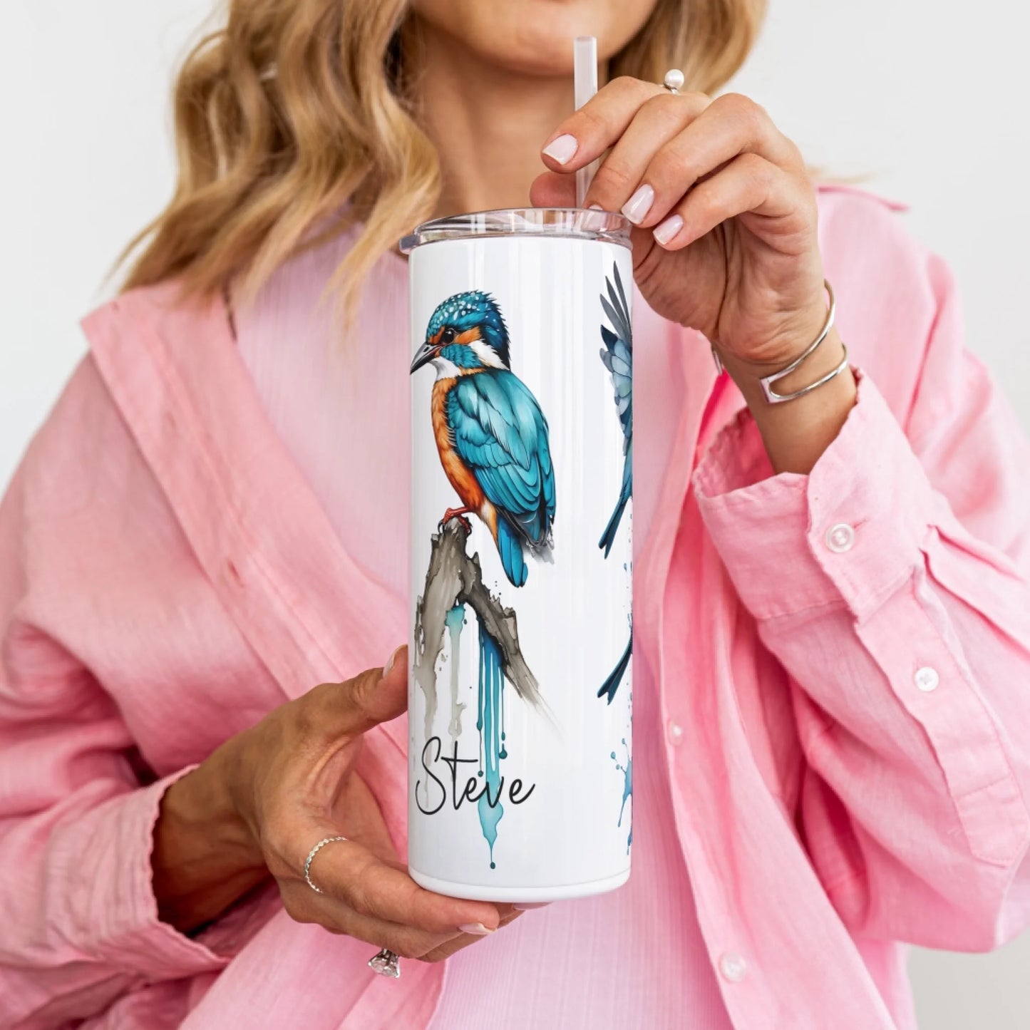 Birdwatcher gift cup personalised