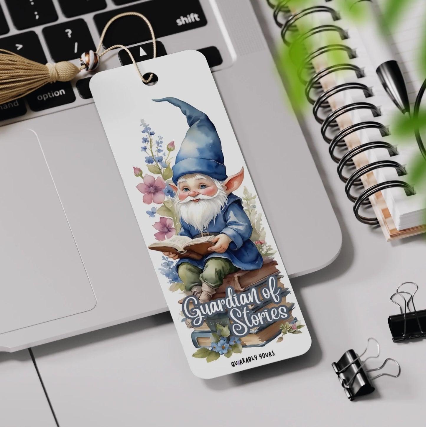 Unique gnome bookmark for kids and adults – perfect literary gift and reading accessory