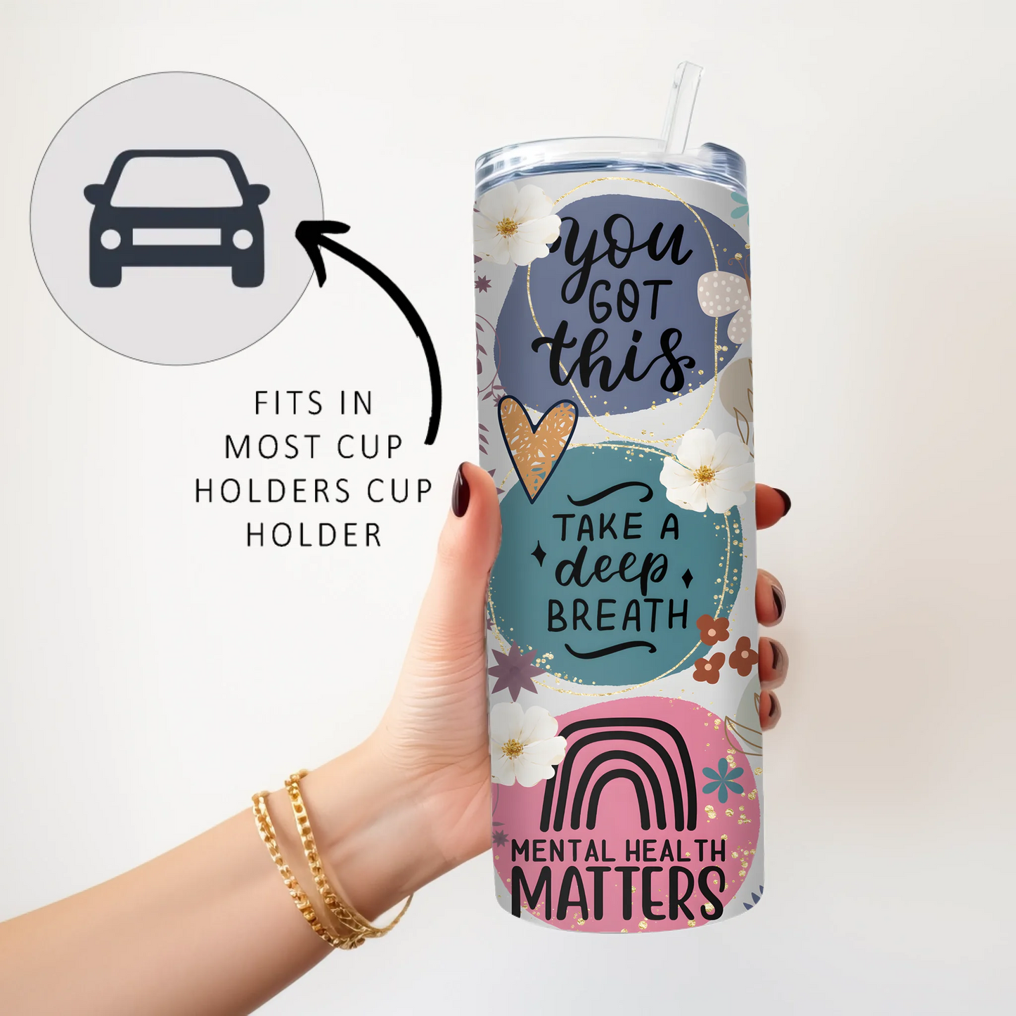 You Matter mental health insulated travel cup