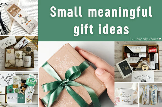 A collection of small meaningful gifts