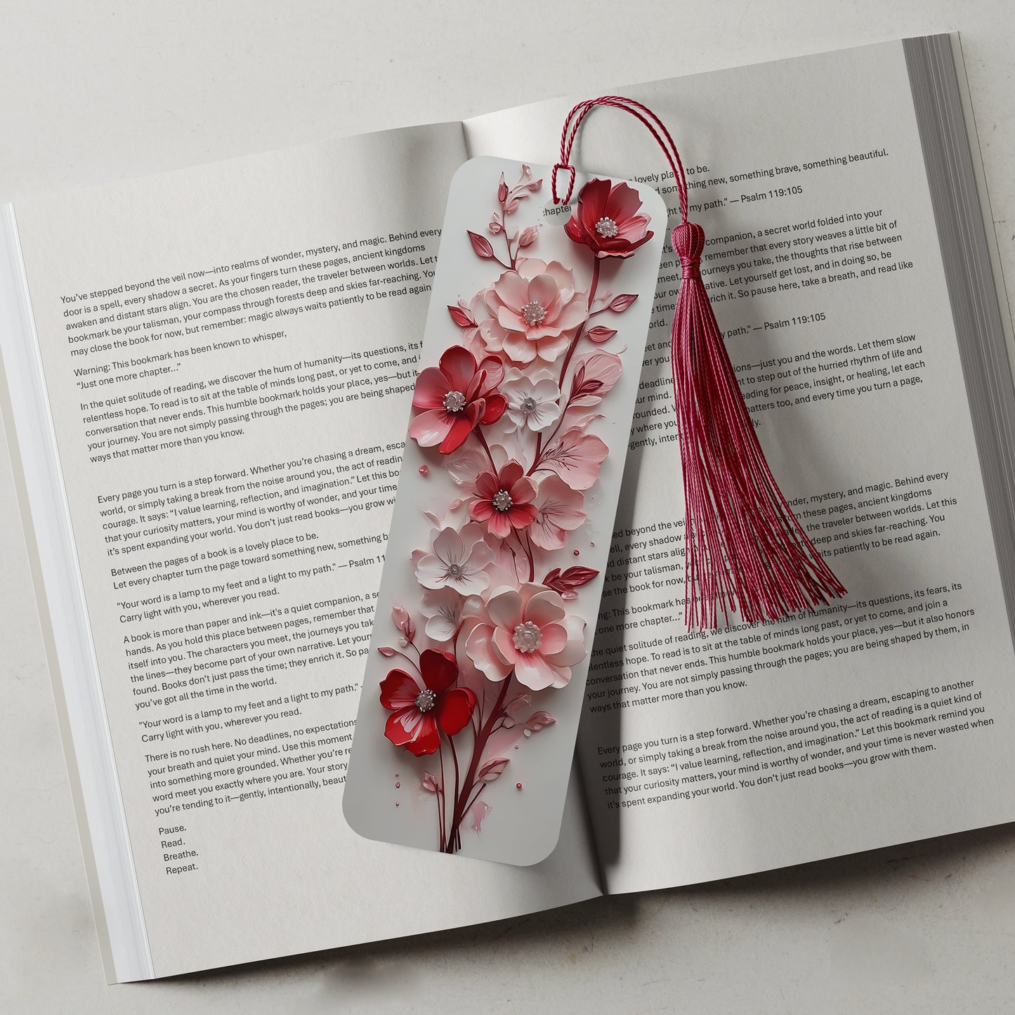 Floral Bookmarks in 43 Stunning Colours – Perfect Gift for Book Lovers
