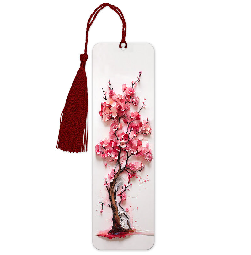 Blossom into Reading: The Enchanting 3D Floral Tree Bookmark