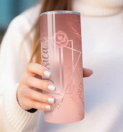 Rose Gold Framed Name Tumbler