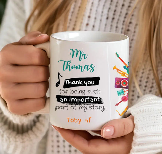 Music Lover / Teacher Personalised Mug