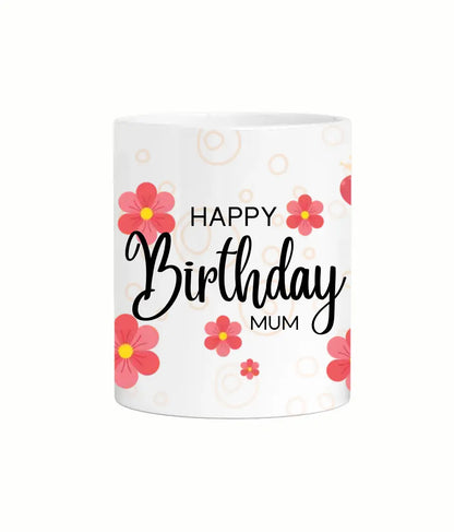 Mum Personalised Balloons and Flowers Mug