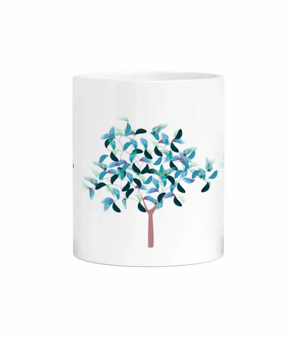 Personalised Flowers and Butterflies Nurse Mug