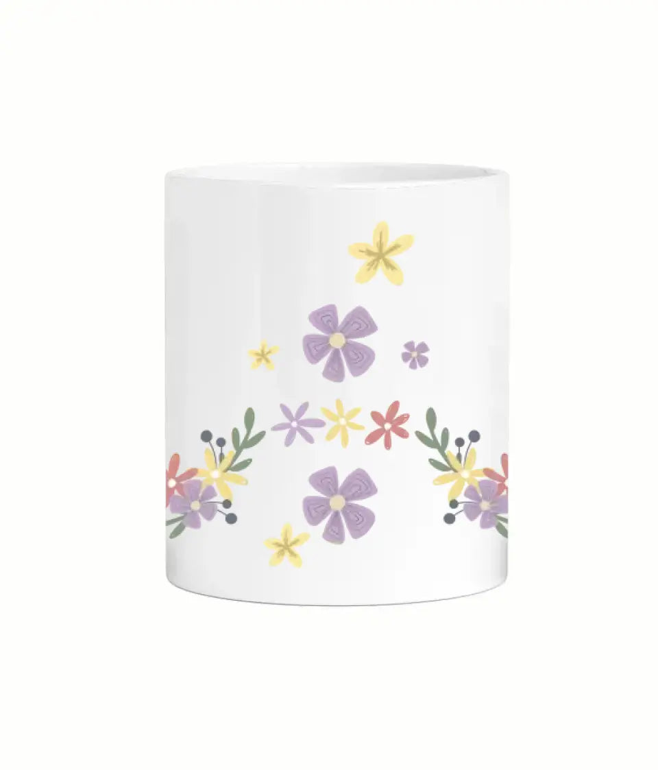 Flower Garden Personalised Nurse Mug