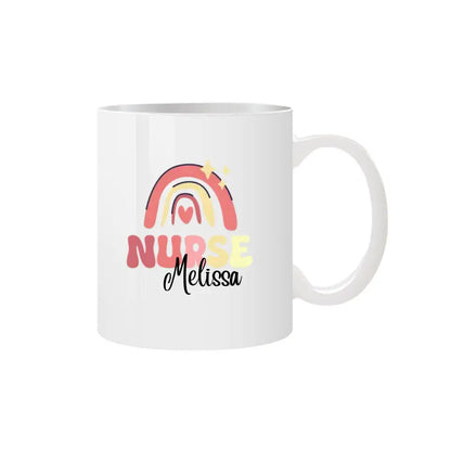 Thank You, Nurse: Personalised Rainbow Mug