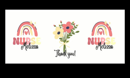 Thank You, Nurse: Personalised Rainbow Mug