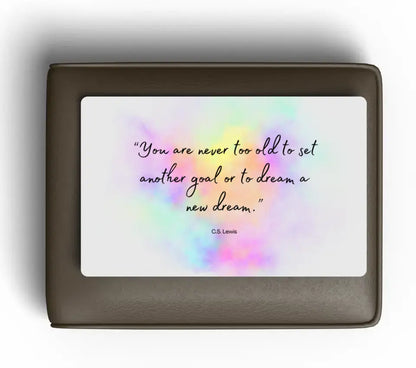 Inspiring Quote with Optional Text - Metal Wallet Card