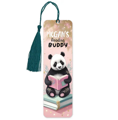 Personalised Reading Buddy Panda Bookmark