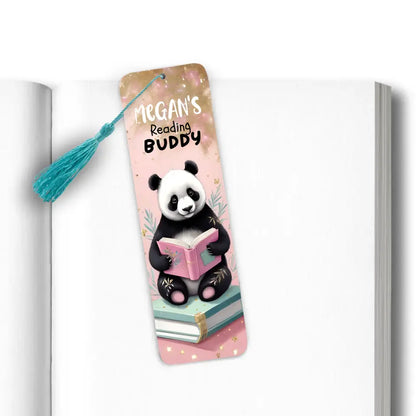 Personalised Reading Buddy Panda Bookmark