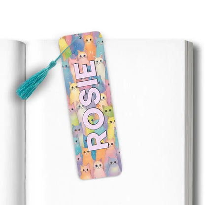 Discover the Purrr-fect Bookmark: Personalised with Your Name!