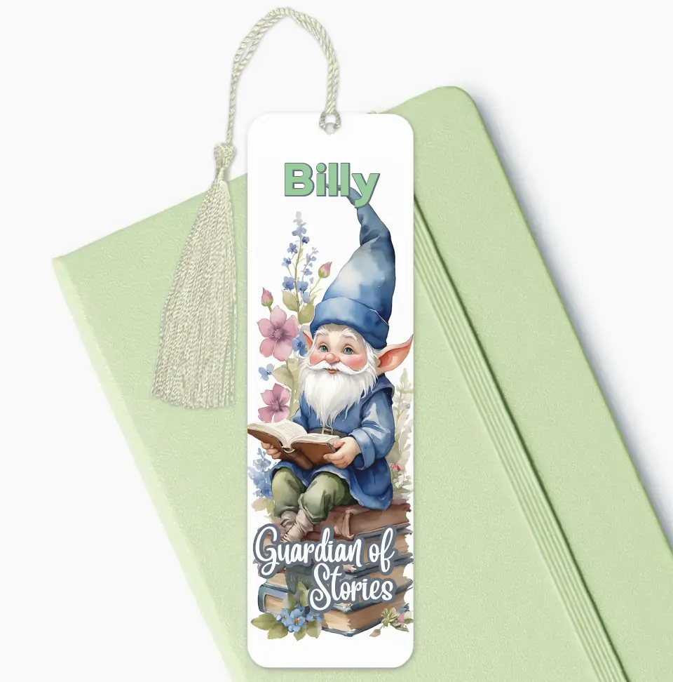 Guardian of Stories Personalise Gnome Bookmark