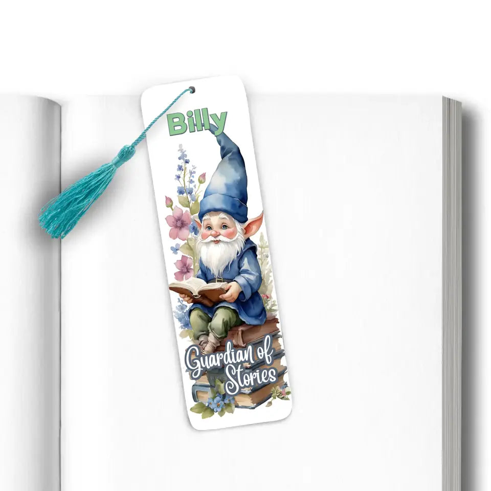 Guardian of Stories Personalise Gnome Bookmark