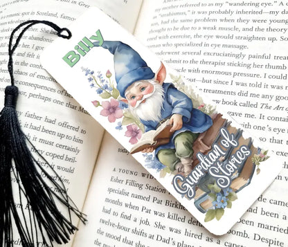 Guardian of Stories Personalise Gnome Bookmark