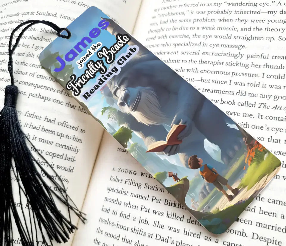 Personalised "Friendly Beasts" Reading Club Bookmark