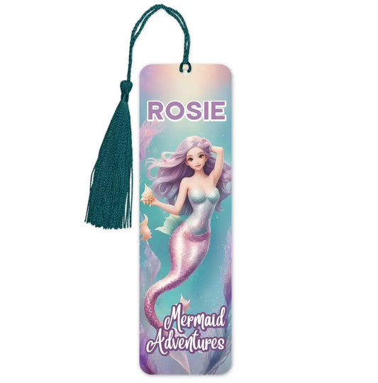 Personalised Mermaid Adventures Bookmark