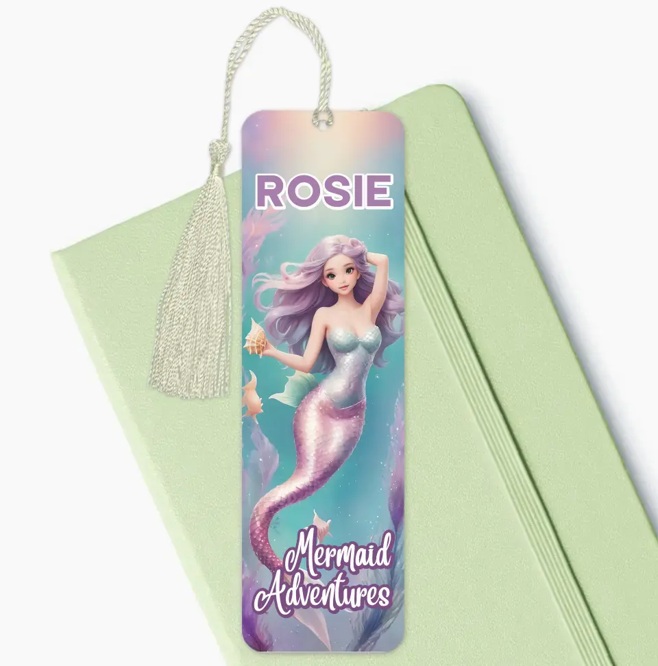 Personalised Mermaid Adventures Bookmark