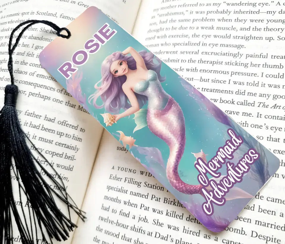 Personalised Mermaid Adventures Bookmark