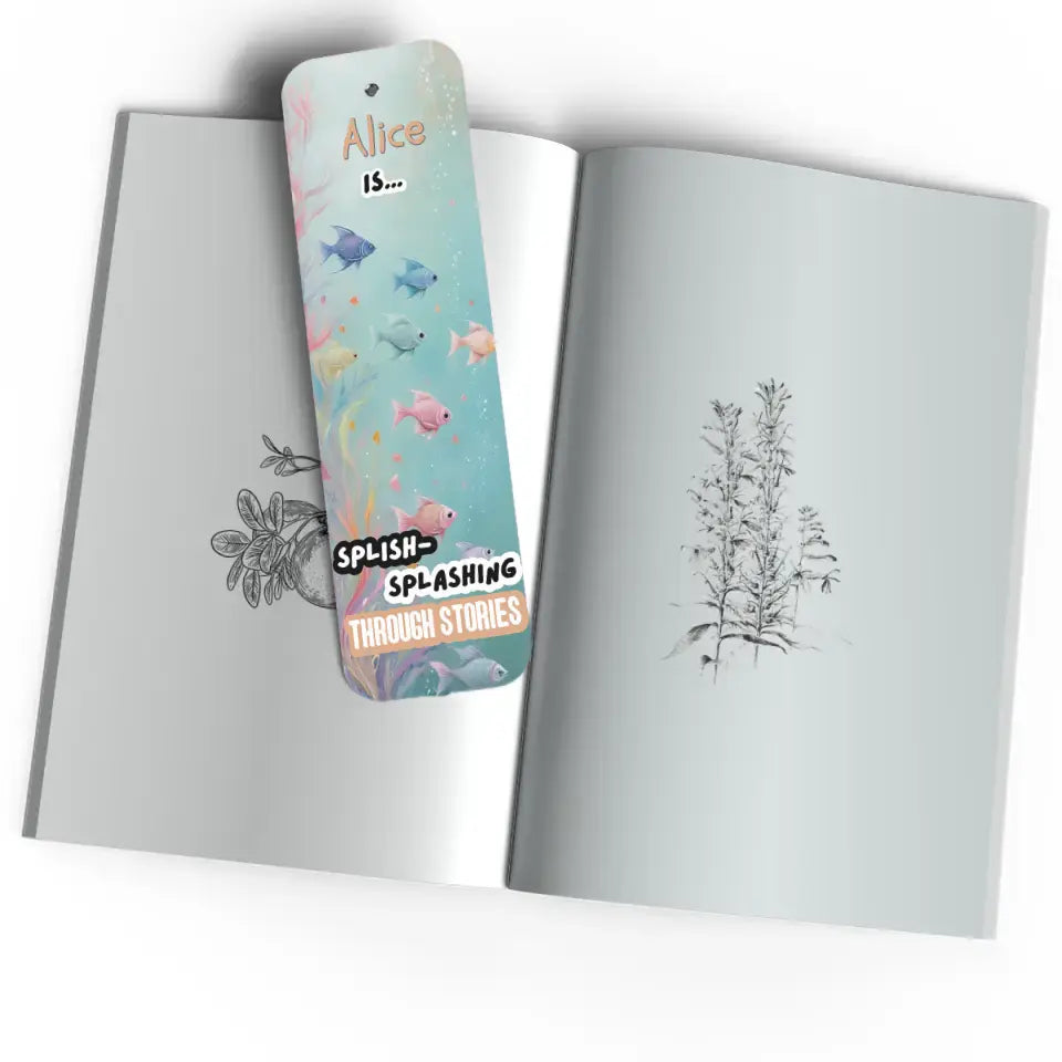 Splish-Splashing through Stories! Personalised Bookmark