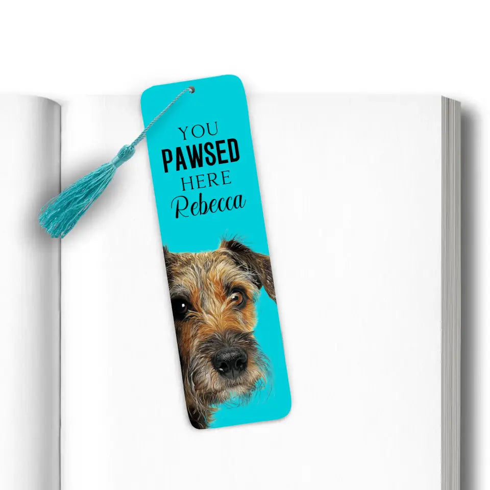 You Pawsed Here "Customise Me" Bookmark